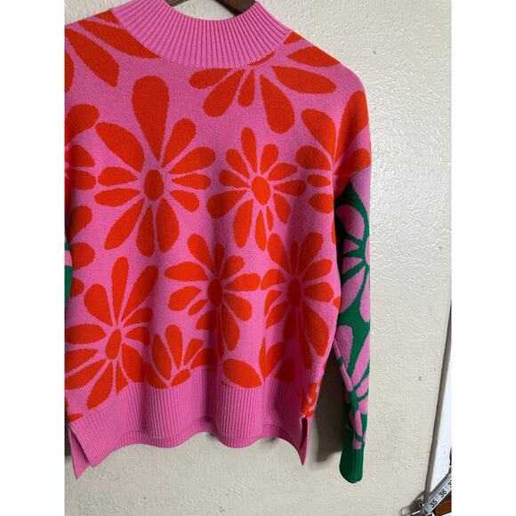 Gorman Rambling Jumper Floral Intarsia Sweater Merino Wool Womans US6 - Picture 9 of 13